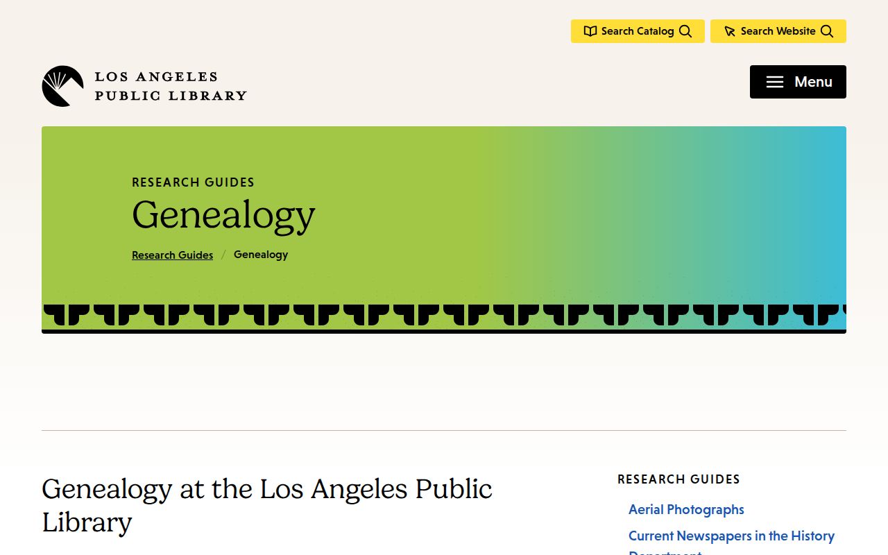 Carson people directories LAPL genealogy city directories